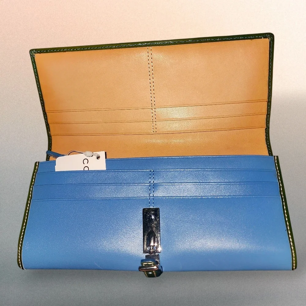 COACH Vintage Polished Calfskin Slim Wallet